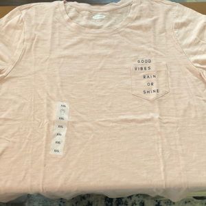 Good Vibes Rain or Shine Pocket Tee